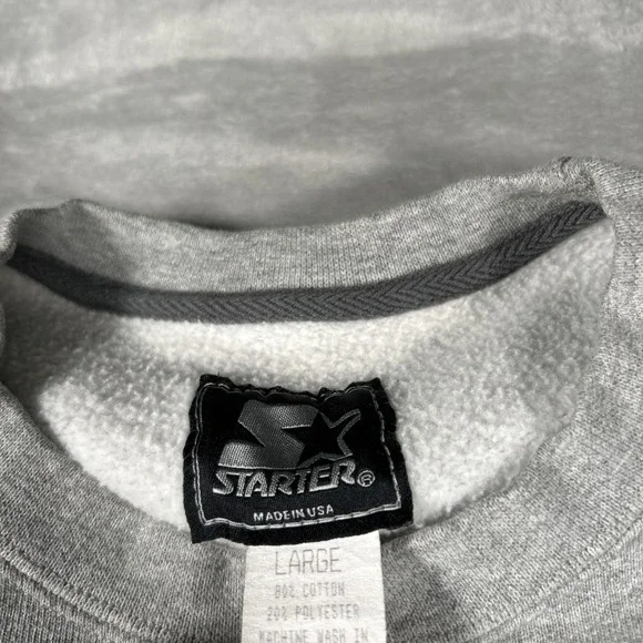 Vintage Pittsburgh Steelers Sweatshirt Mens Large Gray Starter Made USA NFL - Picture 4 of 11